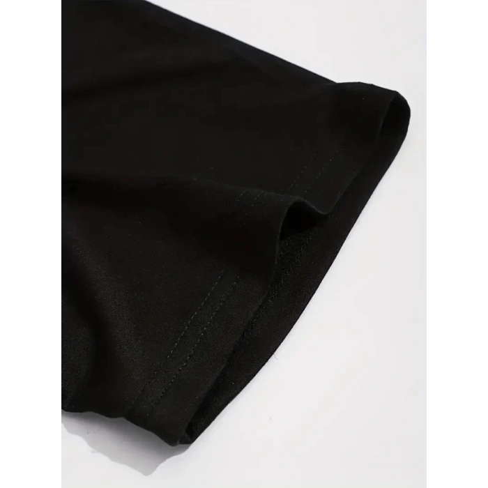 MARSiLYAN- Sporda Günlük Hayata Giyilebilir GYM Baskılı Oversize Bisiklet Yaka Erkek Tshirt