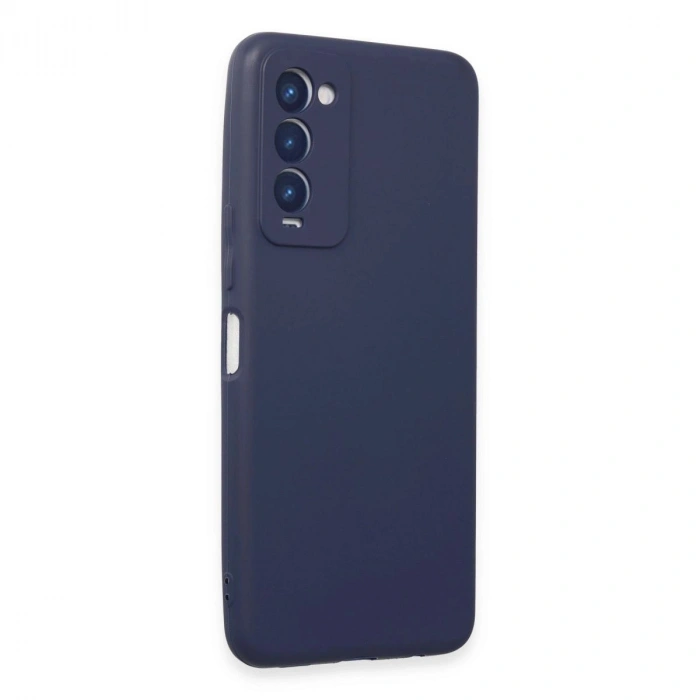 MARSİLYAN™- Tecno Camon 18 Kılıf First Silikon - Lacivert