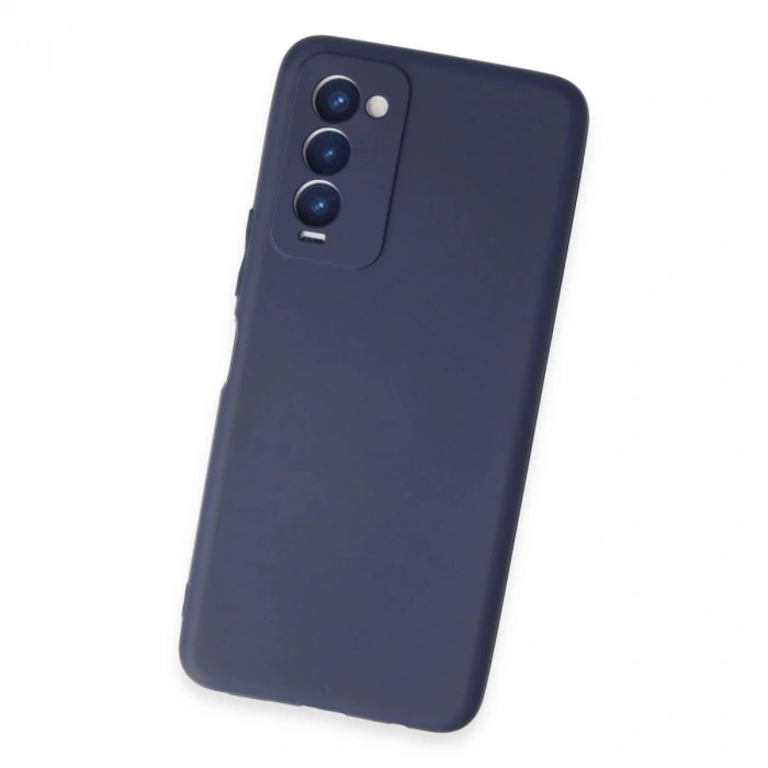 MARSİLYAN™- Tecno Camon 18 Kılıf First Silikon - Lacivert