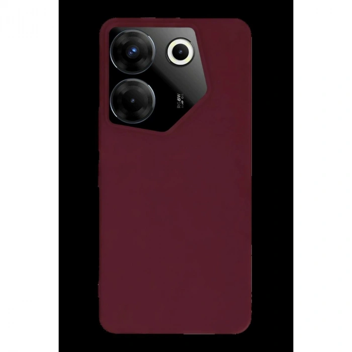 MARSİLYAN™- Tecno Camon 20 Pro 5g Kılıf First Silikon - Bordo