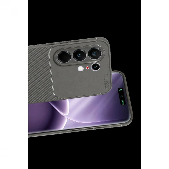 MARSİLYAN™- Tecno Camon 50 Pro 5g Auto Focus Karbon Kapak - Gri