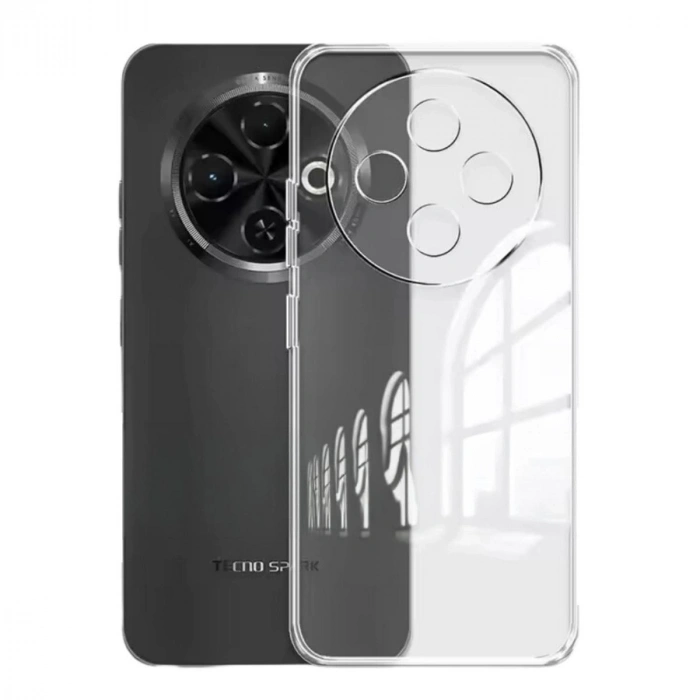 MARSİLYAN™- Tecno Spark 30c Kılıf Lüx Şeffaf Silikon