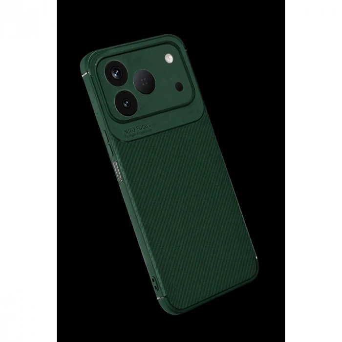 MARSİLYAN™-  Tecno Spark 50 4g Auto Focus Karbon Kapak - Yeşil