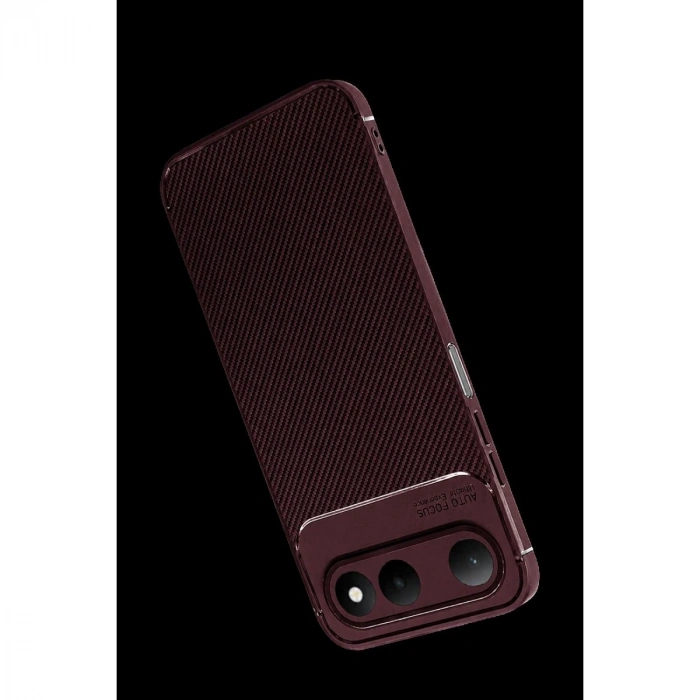 MARSİLYAN™-  Tecno Spark 50 5g Auto Focus Karbon Kapak - Bordo