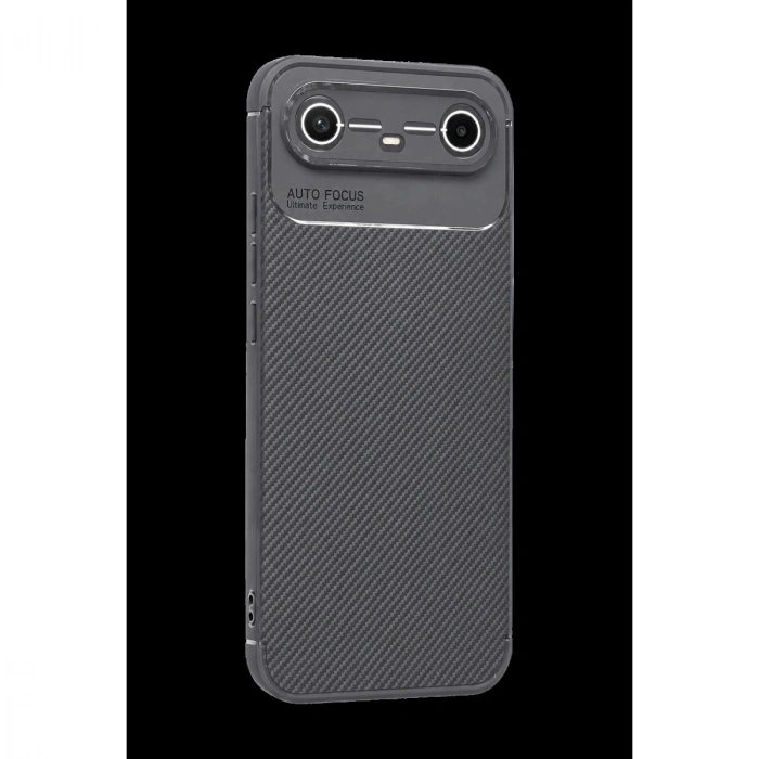 MARSİLYAN™- Tecno Spark Slim 5g Auto Focus Karbon Kapak - Gri