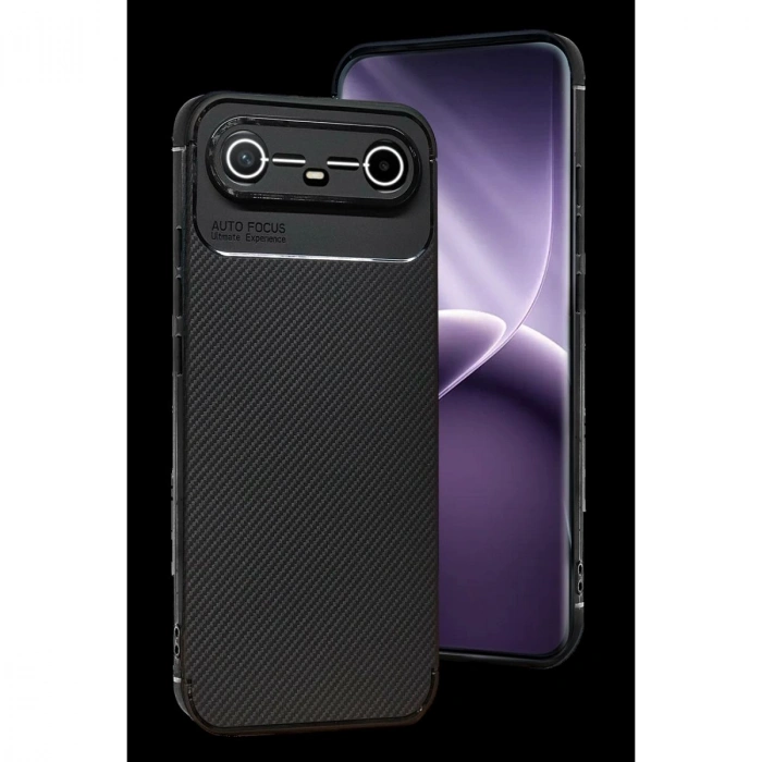 MARSİLYAN™- Tecno Spark Slim 5g Auto Focus Karbon Kapak - Siyah