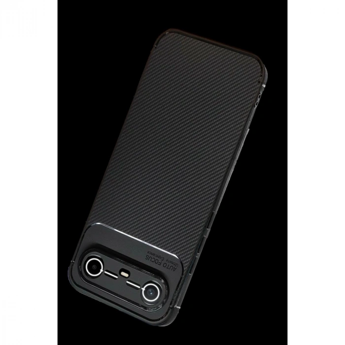 MARSİLYAN™- Tecno Spark Slim 5g Auto Focus Karbon Kapak - Siyah