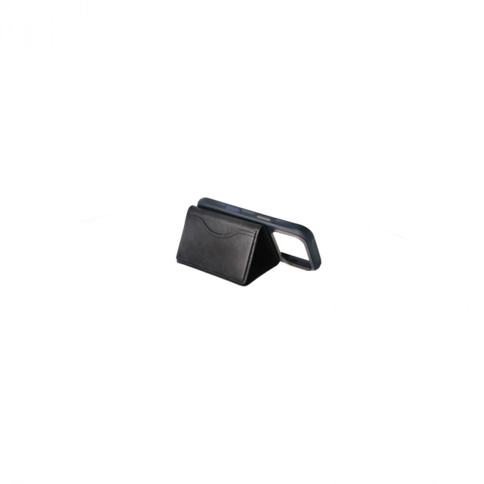 MARSİLYAN™-  Tema Magsafe Deri Kartlık - Siyah