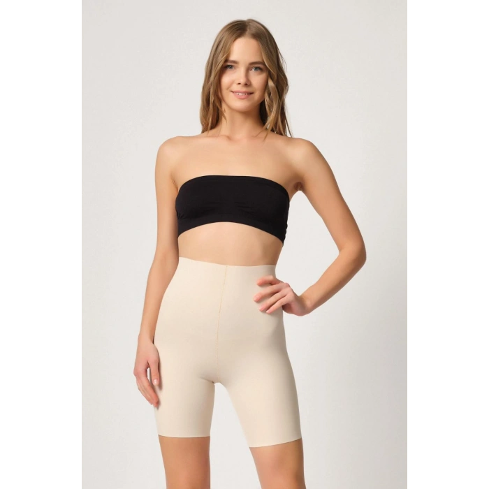 MARSiLYAN-  Ten MI Emay 2707 Lazer Yüksek Bel Paçalı Hayalet Korse