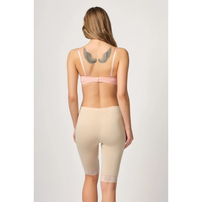 MARSiLYAN-  Ten MI Emay 3004 Soft Uzun Paça Dantel Boxer