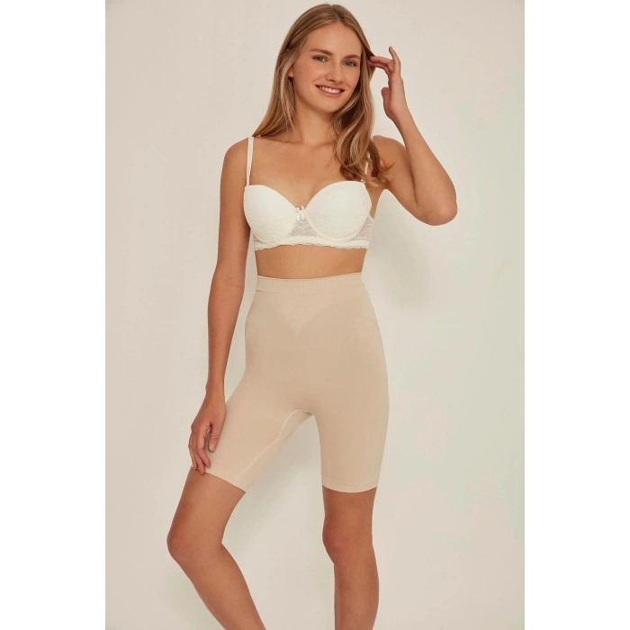 MARSiLYAN-  Ten MI Emay 3005 Soft Uzun Paçalı Boxer Korse