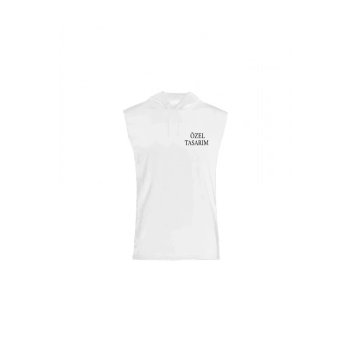 MARSiLYAN- Tişört Tasarla Kapüşonlu Sıfır Kol Tişört