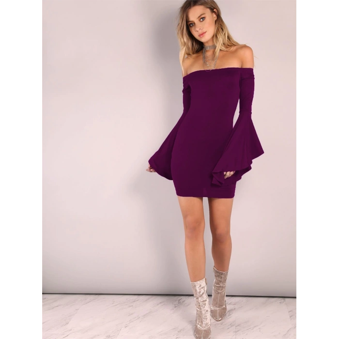 MARSiLYAN-  TP101320 İspanyol Kol Straplez Elbise