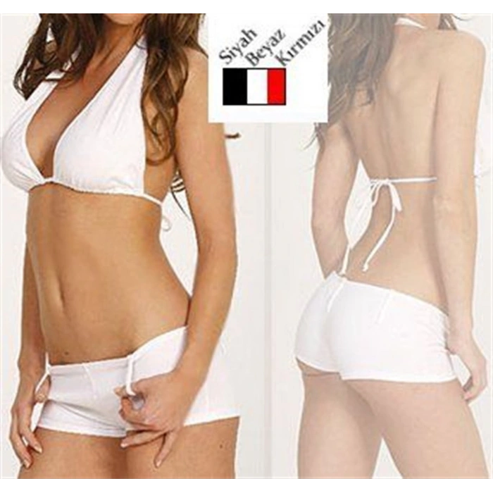 MARSİLYAN™-  TSec03123 Şort Bikini Takım