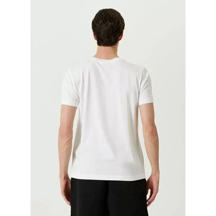 MARSiLYAN- Unisex Basic Bisiklet Yaka Regular T-Shirt - Beyaz