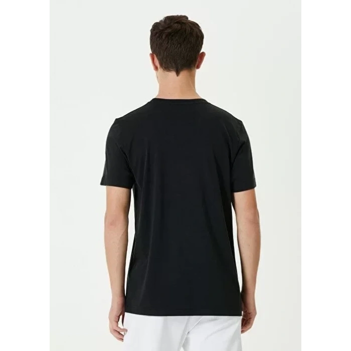 MARSiLYAN- Unisex Basic Bisiklet Yaka Regular T-Shirt - Siyah