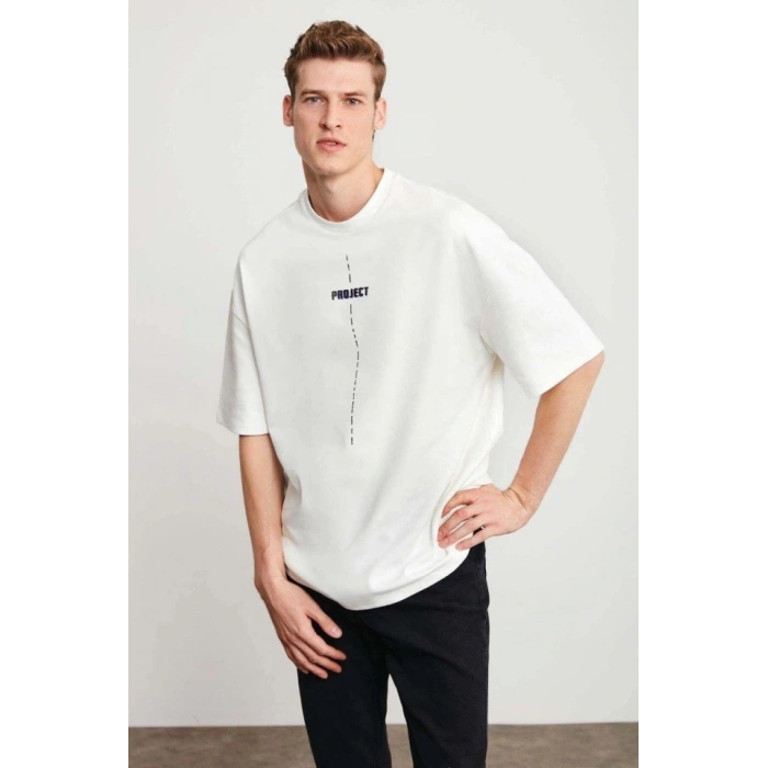 MARSiLYAN- Unisex Baskılı Oversize TShirt