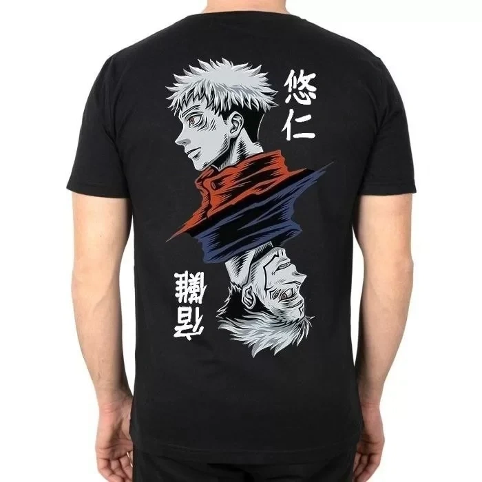 MARSiLYAN- Unisex Bisiklet Yaka Baskılı Oversize T-Shirt - Siyah