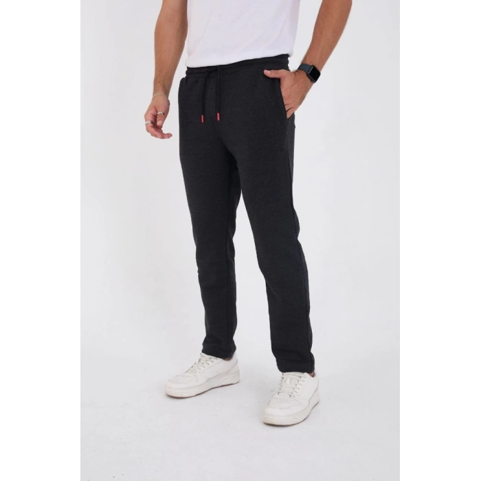MARSiLYAN- Unisex Üç İplik Basic Eşofman Pantolon - Antrasit