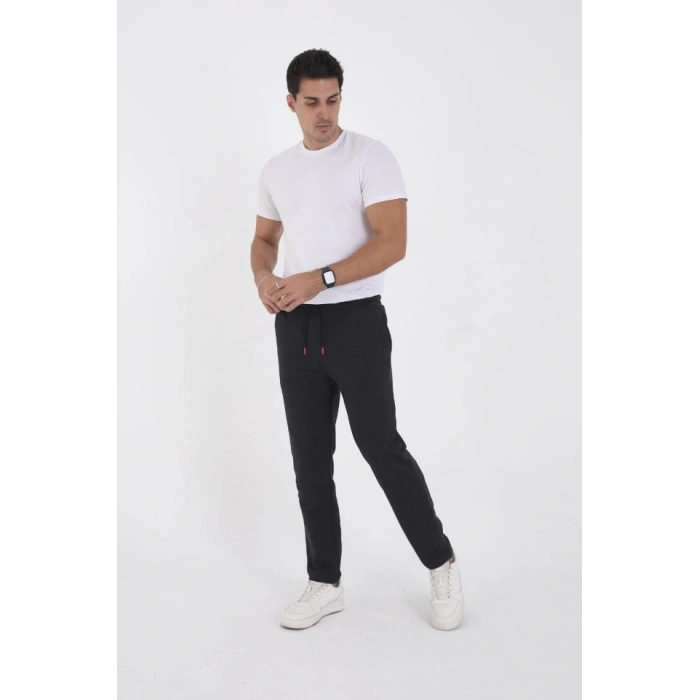 MARSiLYAN- Unisex Üç İplik Basic Eşofman Pantolon - Antrasit
