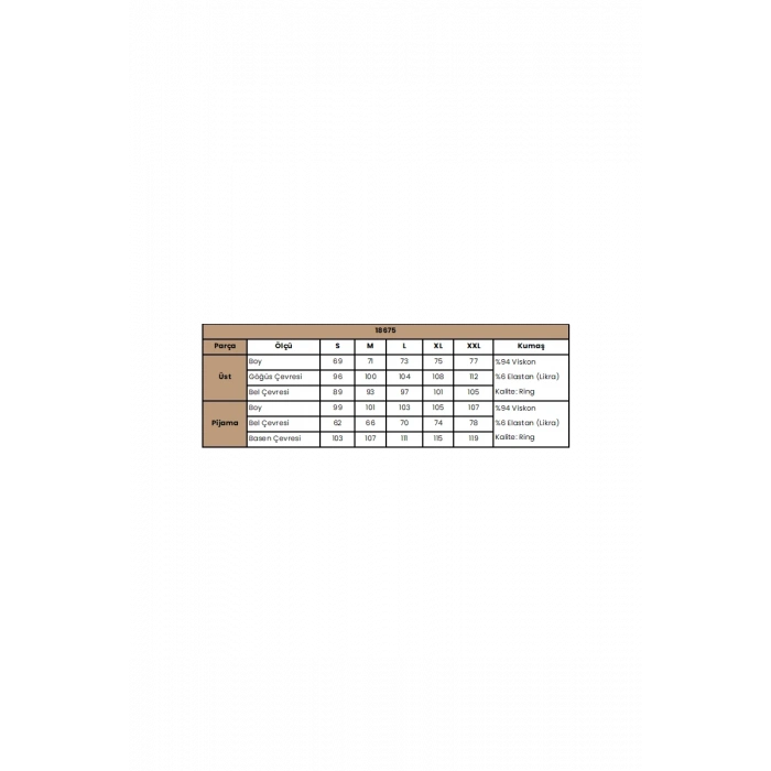 MARSiLYAN-  Uzun Kollu Boydan Düğmeli V Yaka Pijama Takımı