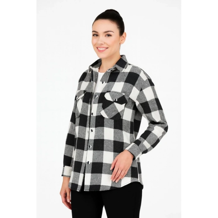 MARSiLYAN- Uzun Kollu Oduncu Gömlek - Siyah