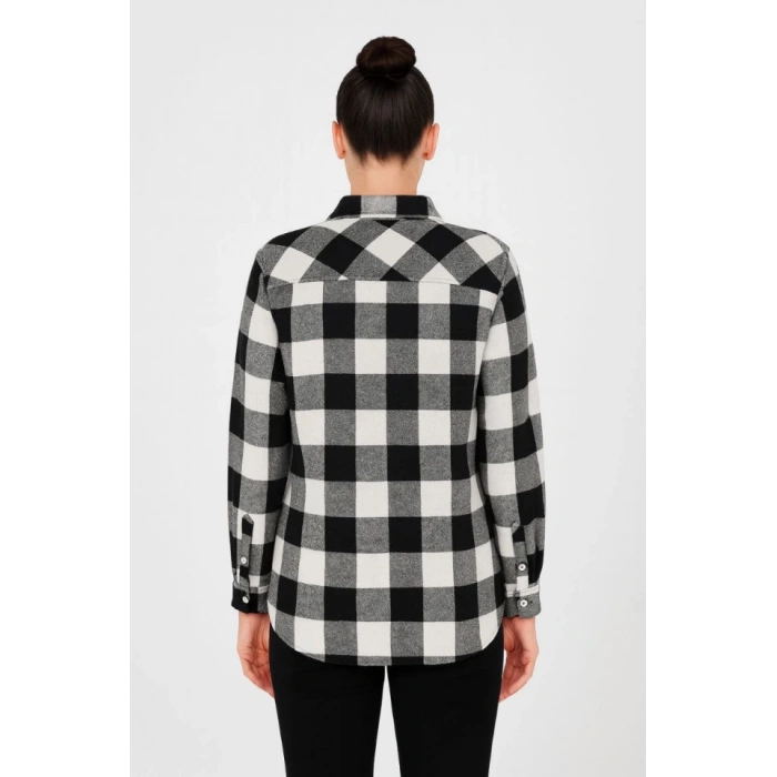 MARSiLYAN- Uzun Kollu Oduncu Gömlek - Siyah