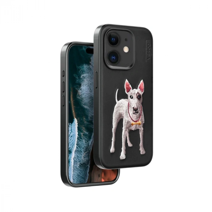 MARSİLYAN™- Venco Apple İphone 11 Perma Desenli Kapak - Siyah