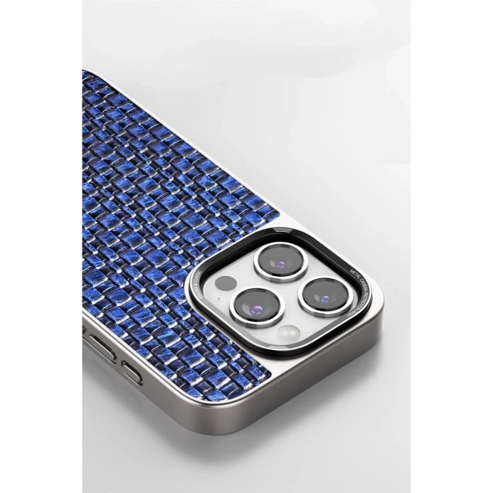 MARSİLYAN™- Venco Apple İphone 14 Pro Brand Kapak - Lacivert