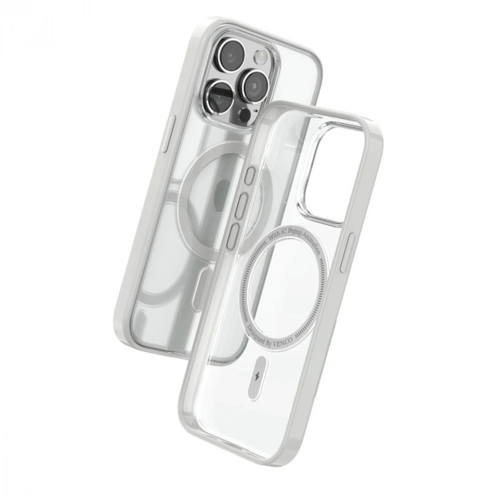 MARSİLYAN™- Venco Apple İphone 15 Pro Max Joly Magsafe Kapak - Beyaz
