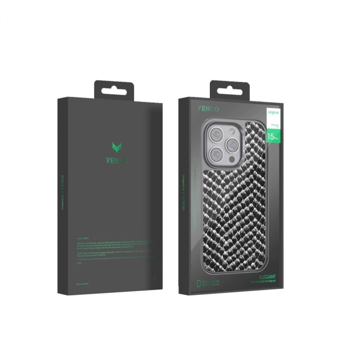 MARSİLYAN™- Venco Apple İphone 15 Pro Viper Kapak - Siyah