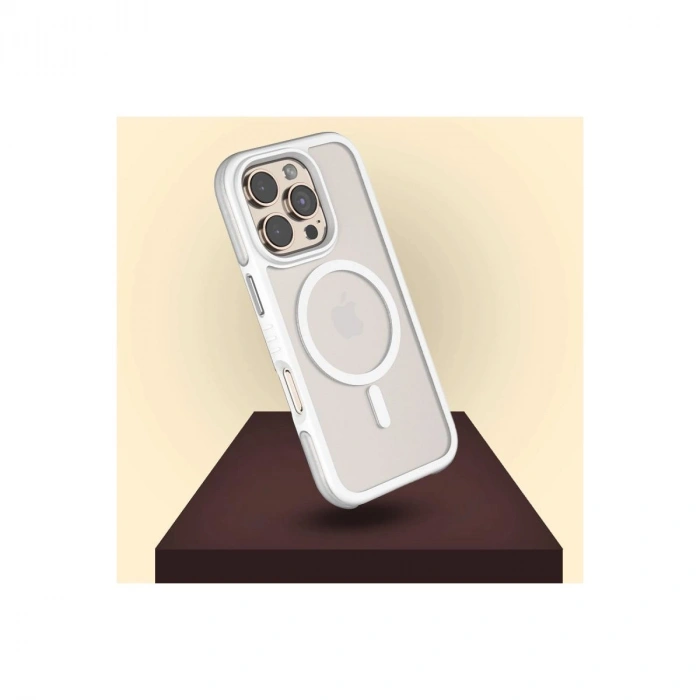 MARSİLYAN™- Venco Apple İphone 16 Pro Max Orbit Magsafe Kapak - Rose Gold