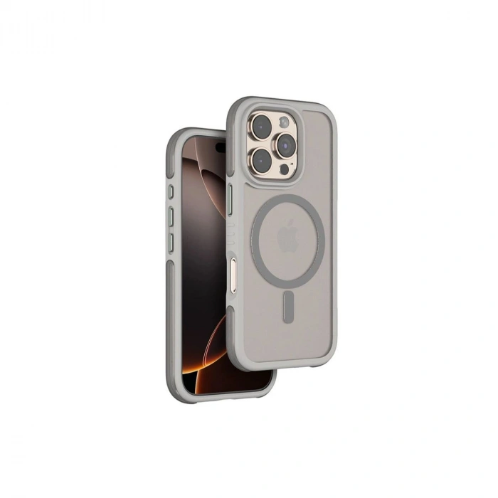 MARSİLYAN™- Venco Apple İphone 16 Pro Max Orbit Magsafe Kapak - Titan Gri
