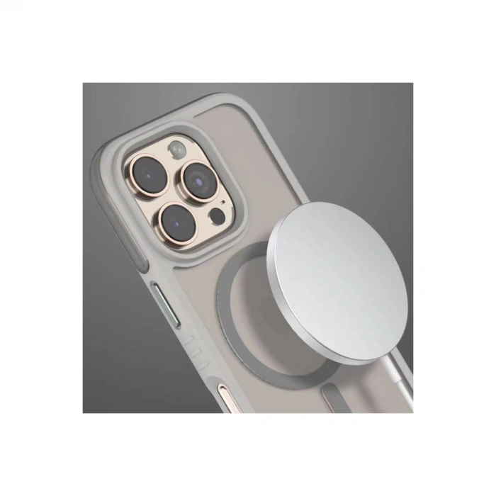 MARSİLYAN™- Venco Apple İphone 16 Pro Max Orbit Magsafe Kapak - Titan Gri