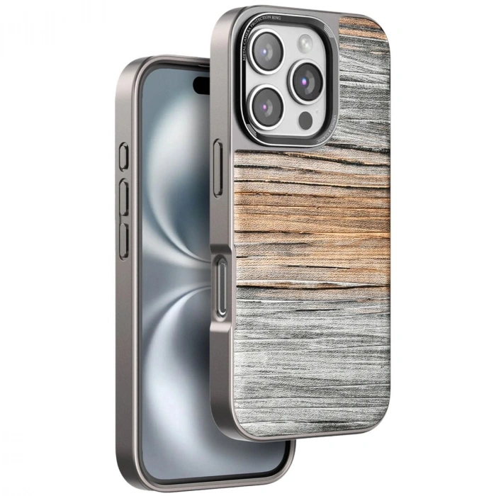 MARSİLYAN™- Venco Apple İphone 16 Pro Max Wave Kapak - Sarı
