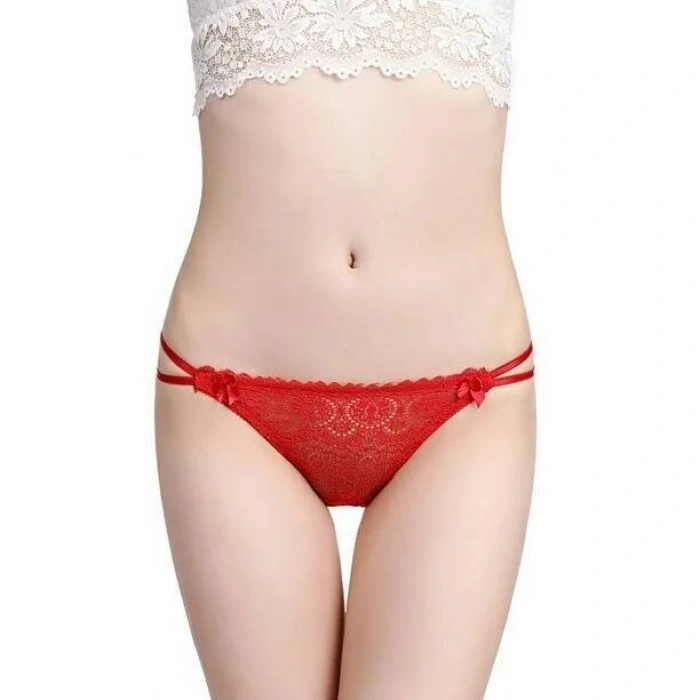 MARSiLYAN- Venlisa Çapraz Bant Detaylı Dantelli String Külot V6104