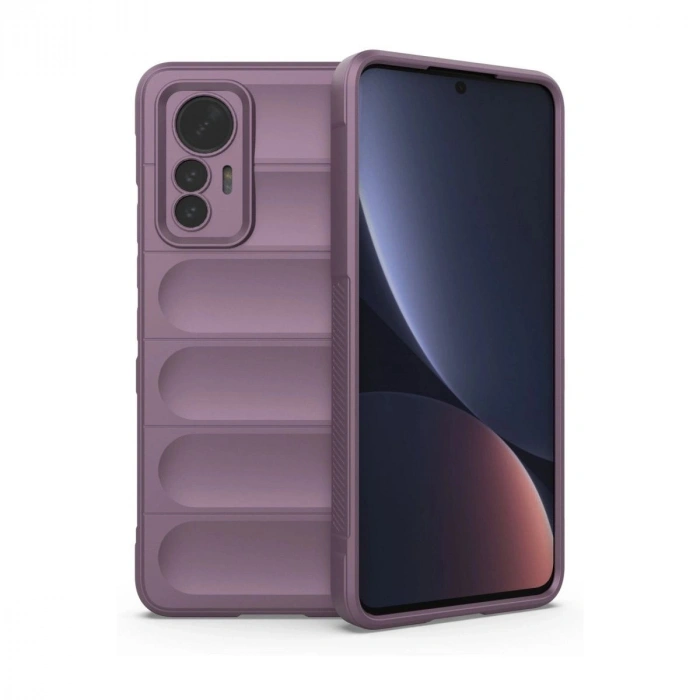 MARSİLYAN™- Xiaomi Mi 12 Lite Kılıf Optimum Silikon - Mor