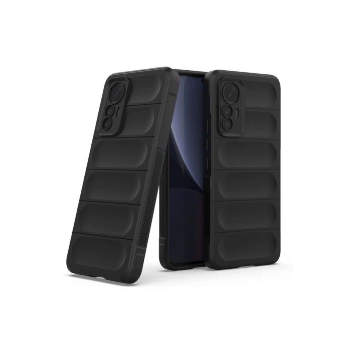 MARSİLYAN™- Xiaomi Mi 12 Lite Kılıf Optimum Silikon - Siyah