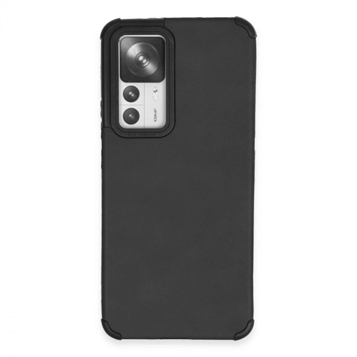 MARSİLYAN™- Xiaomi Mi 12t Kılıf Loop Deri Silikon - Siyah