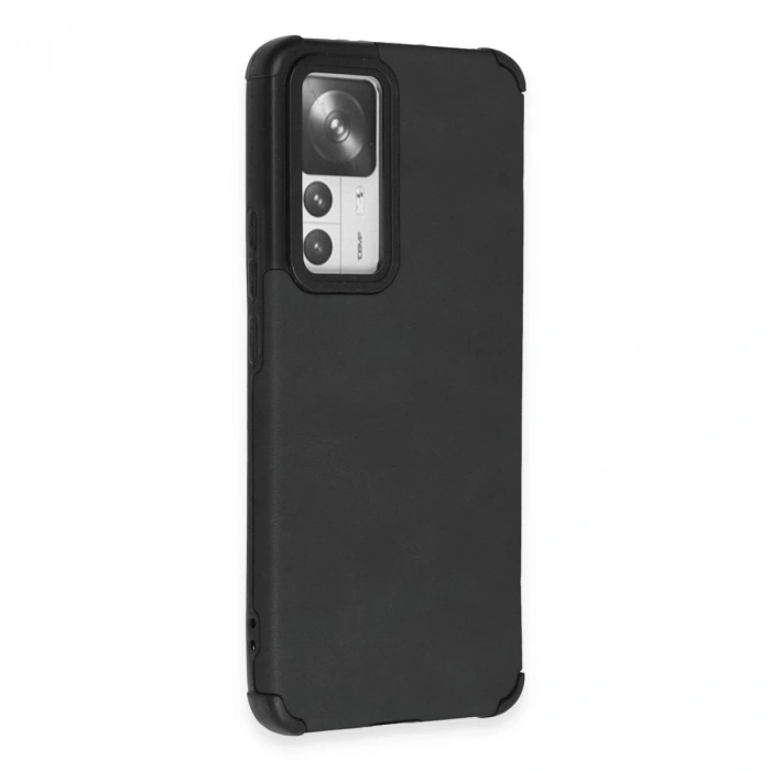 MARSİLYAN™- Xiaomi Mi 12t Kılıf Loop Deri Silikon - Siyah