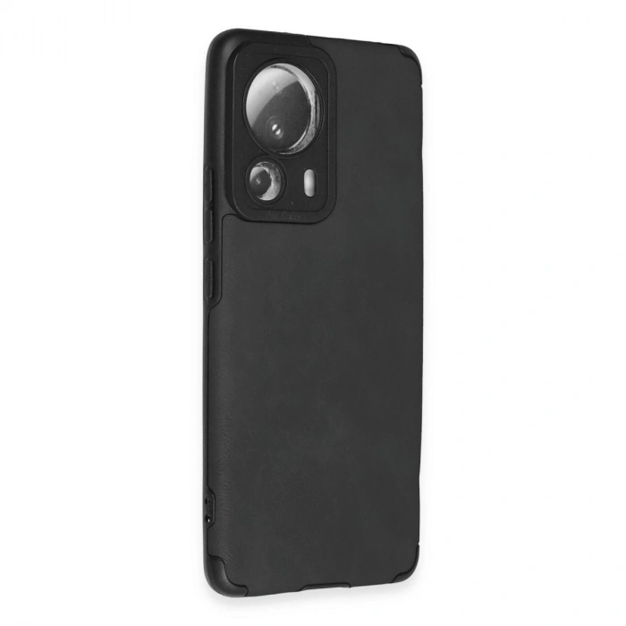 MARSİLYAN™- Xiaomi Mi 13 Lite Kılıf Loop Deri Silikon - Siyah