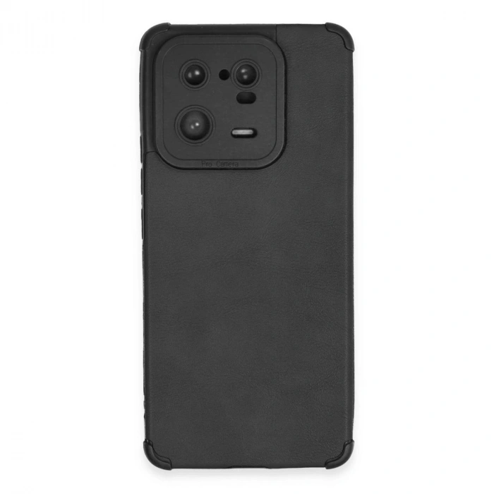 MARSİLYAN™- Xiaomi Mi 13 Pro Kılıf Loop Deri Silikon - Siyah