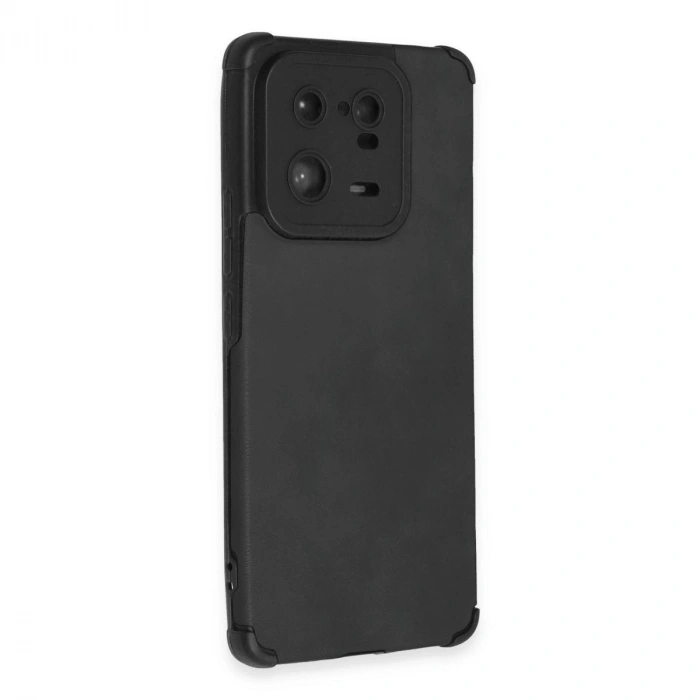 MARSİLYAN™- Xiaomi Mi 13 Pro Kılıf Loop Deri Silikon - Siyah