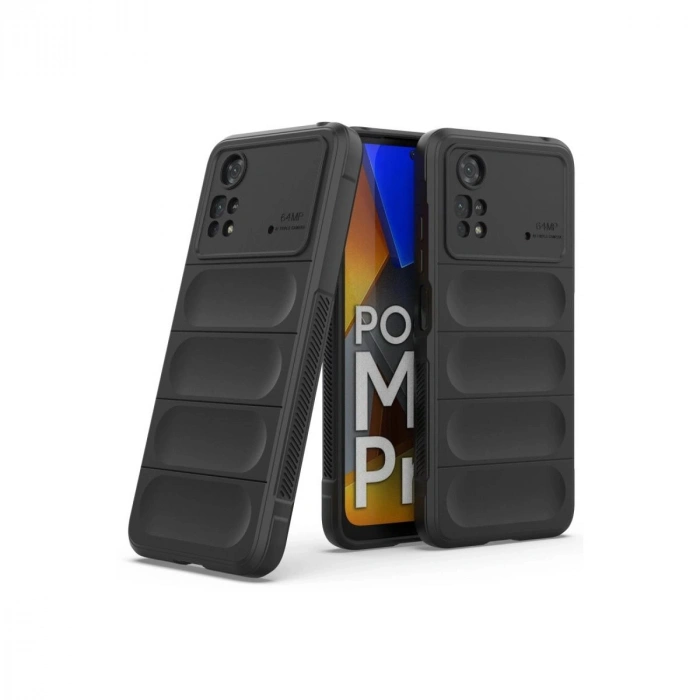 MARSİLYAN™- Xiaomi Poco M4 Pro 4g Kılıf Optimum Silikon - Siyah