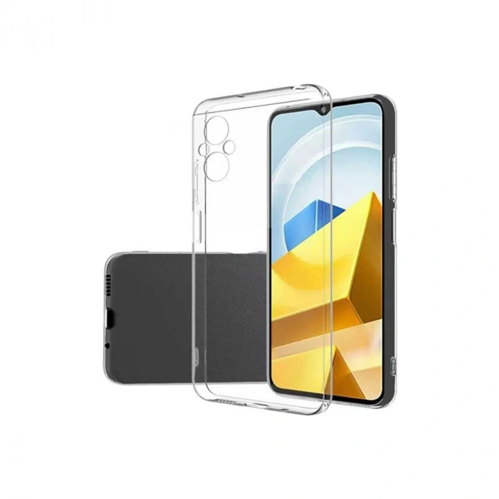 MARSİLYAN™- Xiaomi Poco M5 Kılıf Lüx Şeffaf Silikon