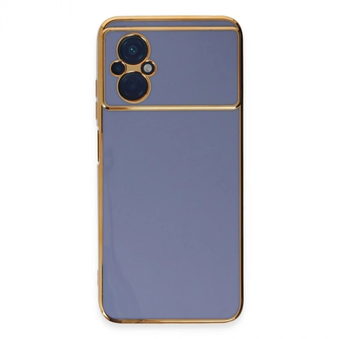 MARSİLYAN™- Xiaomi Poco M5 Kılıf Volet Silikon - Mavi