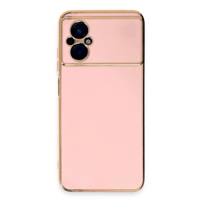 MARSİLYAN™- Xiaomi Poco M5 Kılıf Volet Silikon - Pembe