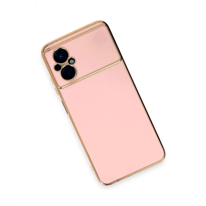 MARSİLYAN™- Xiaomi Poco M5 Kılıf Volet Silikon - Pembe