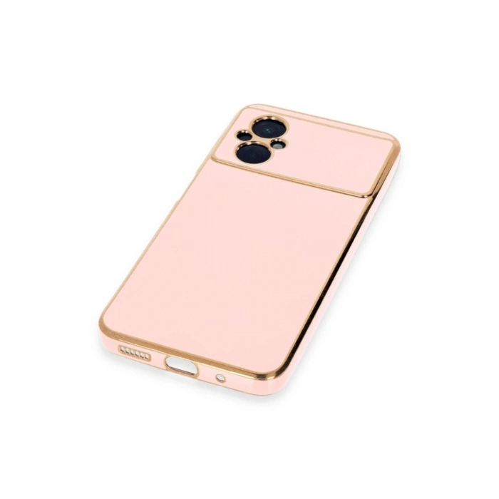 MARSİLYAN™- Xiaomi Poco M5 Kılıf Volet Silikon - Pembe
