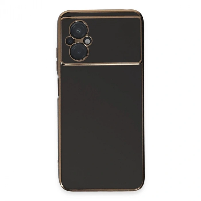MARSİLYAN™- Xiaomi Poco M5 Kılıf Volet Silikon - Siyah